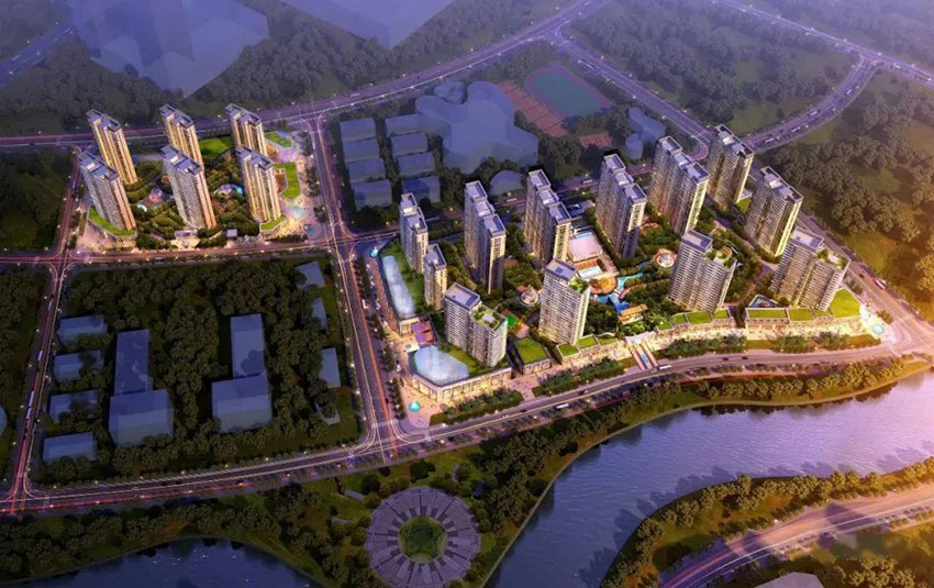 衡阳-蒸湘区高新现代城项目位于蒸湘区陆家新区中央大道与临水路交汇处