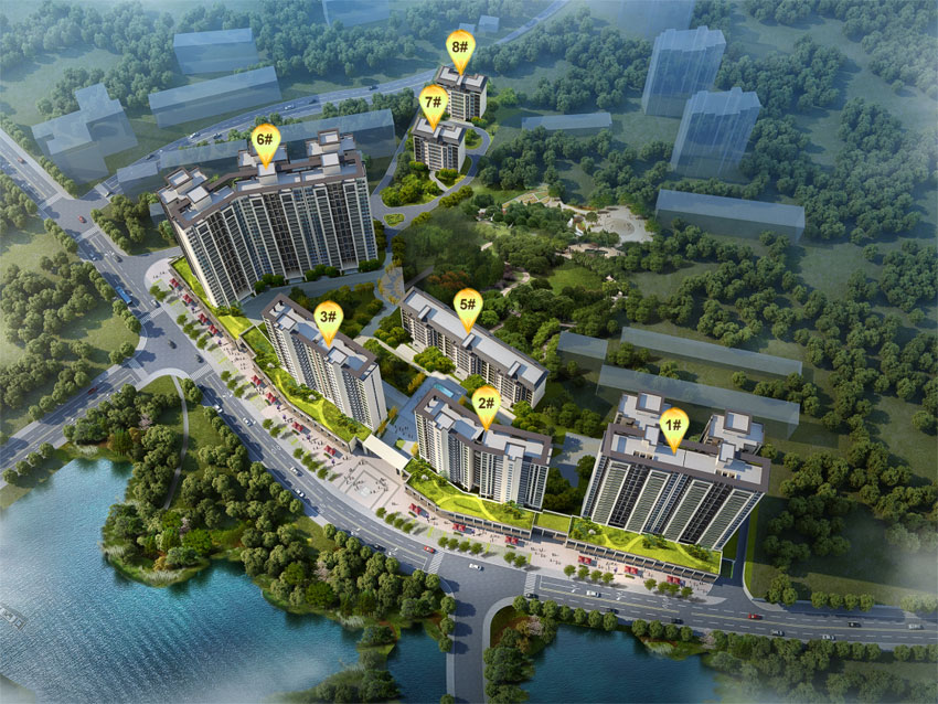 衡阳-衡阳县御湖名园项目位于衡阳县清风公园正对面
