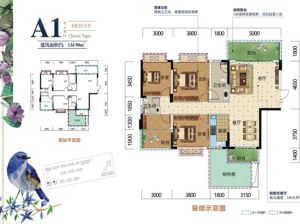 衡阳-雁峰区金河湾尚品为您提供A1户型鉴赏