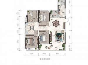 衡阳-雁峰区融科书香世家为您提供A户型鉴赏