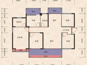 衡阳-雁峰区中房美丽白沙为您提供20#栋102户型鉴赏