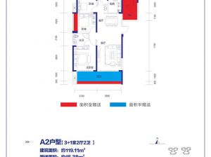 衡阳-珠晖区金钟武广新城为您提供A2户型鉴赏