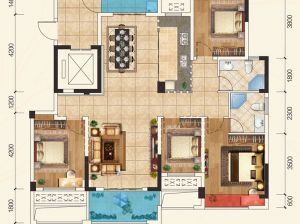 衡阳-石鼓区华瑞园为您提供22#B户型鉴赏