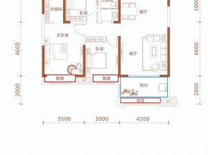 衡阳-石鼓区万阳和府为您提供A户型鉴赏