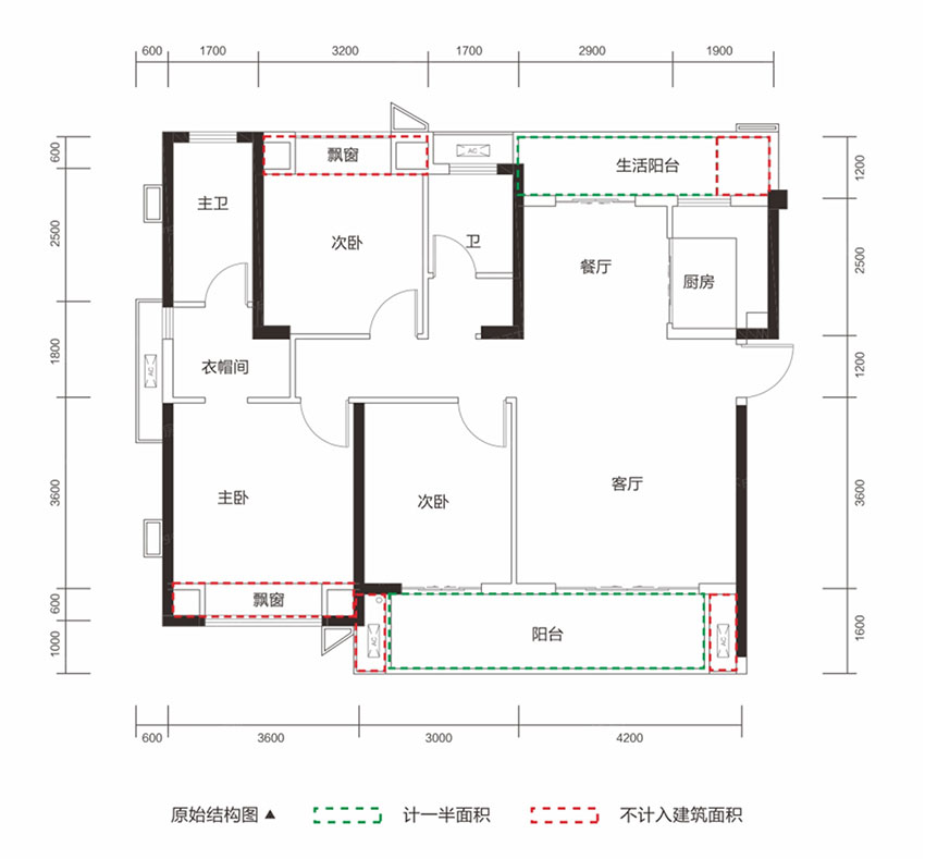 衡阳石鼓区北建理想城为您提供D1户型图片详情鉴赏