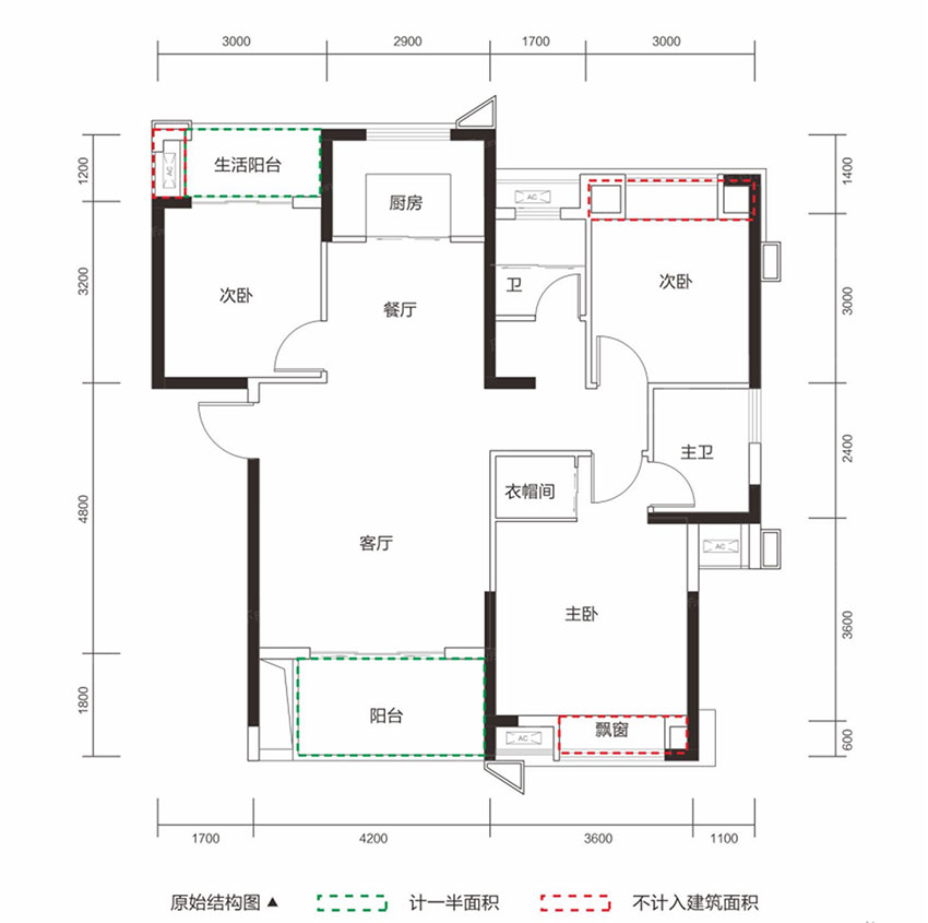 衡阳石鼓区万江北宸之光为您提供D2户型图片详情鉴赏