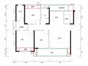 衡阳-石鼓区万江北宸之光为您提供D1户型鉴赏
