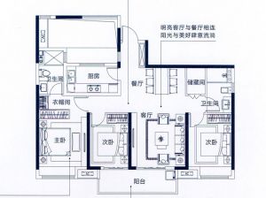 衡阳-蒸湘区金科檀樾为您提供B户型鉴赏