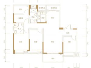 衡阳-蒸湘区恒生玫瑰庄园为您提供A1户型鉴赏