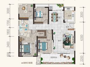 衡阳-蒸湘区铂金时代为您提供19#01户型鉴赏