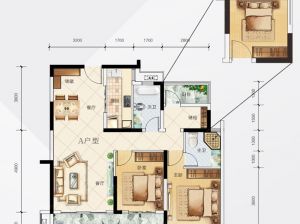 衡阳-蒸湘区佳兆业悦峰为您提供3-A户型鉴赏