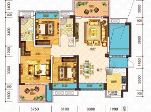 衡阳-蒸湘区海通衡州府为您提供B1户型鉴赏
