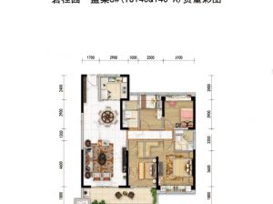 衡阳-蒸湘区碧桂园盛棠为您提供YJ140&140-A户型鉴赏