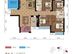 衡阳-衡阳县飞翔华府为您提供B1户型鉴赏