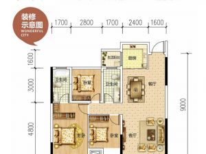 衡阳-衡阳县长旭龙熙台为您提供C户型鉴赏