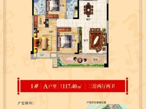 衡阳-衡山县盛豪状元府为您提供1栋A户型鉴赏