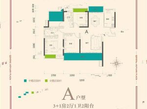 衡阳-祁东县奥园广场为您提供A户型鉴赏