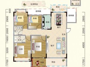 衡阳-衡南县阳光尚品为您提供A户型鉴赏