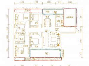 衡阳-衡东县物格湘江一号为您提供5-03户型鉴赏