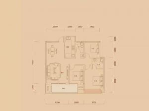 衡阳-耒阳市西湖万象城为您提供7号栋B户型鉴赏