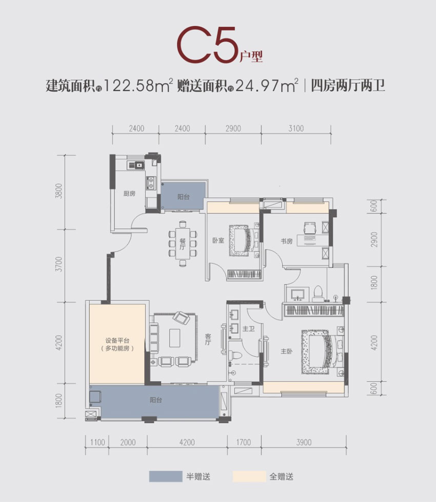 衡阳-耒阳市恒屹上海城为您提供该项目二期洋房C5户型图片鉴赏