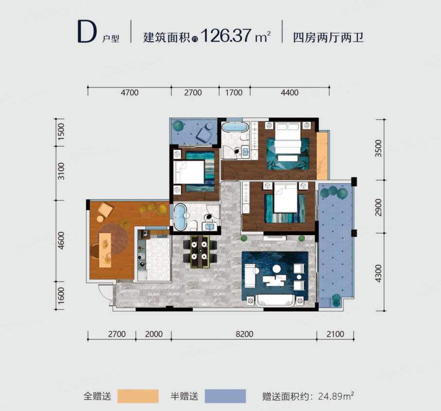 衡阳-耒阳市碧水明珠为您提供D户型图片详情鉴赏