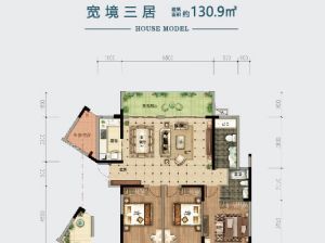 衡阳-耒阳市碧水明珠为您提供A2户型鉴赏