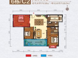 衡阳-耒阳市恒屹上海城为您提供6栋C2户型鉴赏