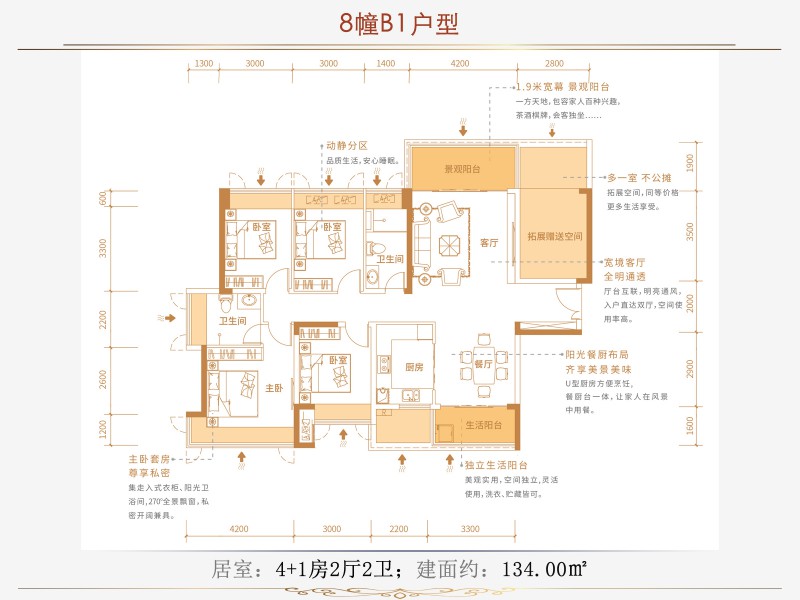 衡阳-耒阳市合兴顺湖城为您提供8栋B1户型图片详情鉴赏