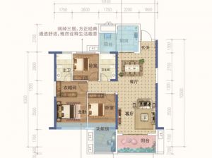 衡阳-耒阳市合兴中心城为您提供二期B户型鉴赏