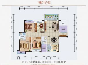 衡阳-耒阳市花伴里为您提供1栋01户型鉴赏
