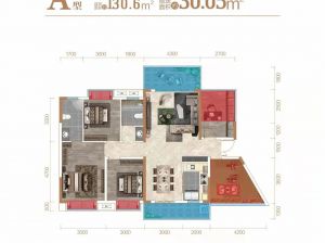 衡阳-常宁市清华一品桃李郡为您提供A户型鉴赏