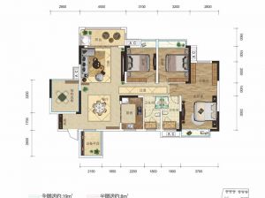 衡阳-常宁市万象城为您提供B户型鉴赏