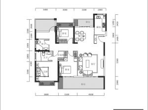 衡阳-常宁市宜水新城城市花园为您提供B户型鉴赏