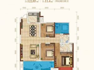 衡阳-常宁市翰林华府为您提供B2户型鉴赏