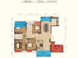 衡阳-常宁市翰林华府为您提供A1户型鉴赏