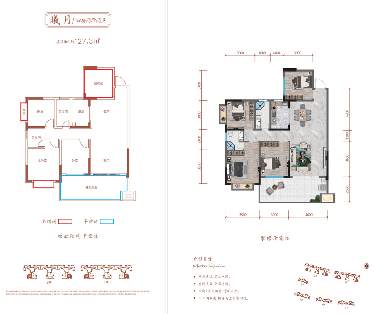 衡阳-常宁市南门湖华侨新城为您提供曦月户型图片详情鉴赏