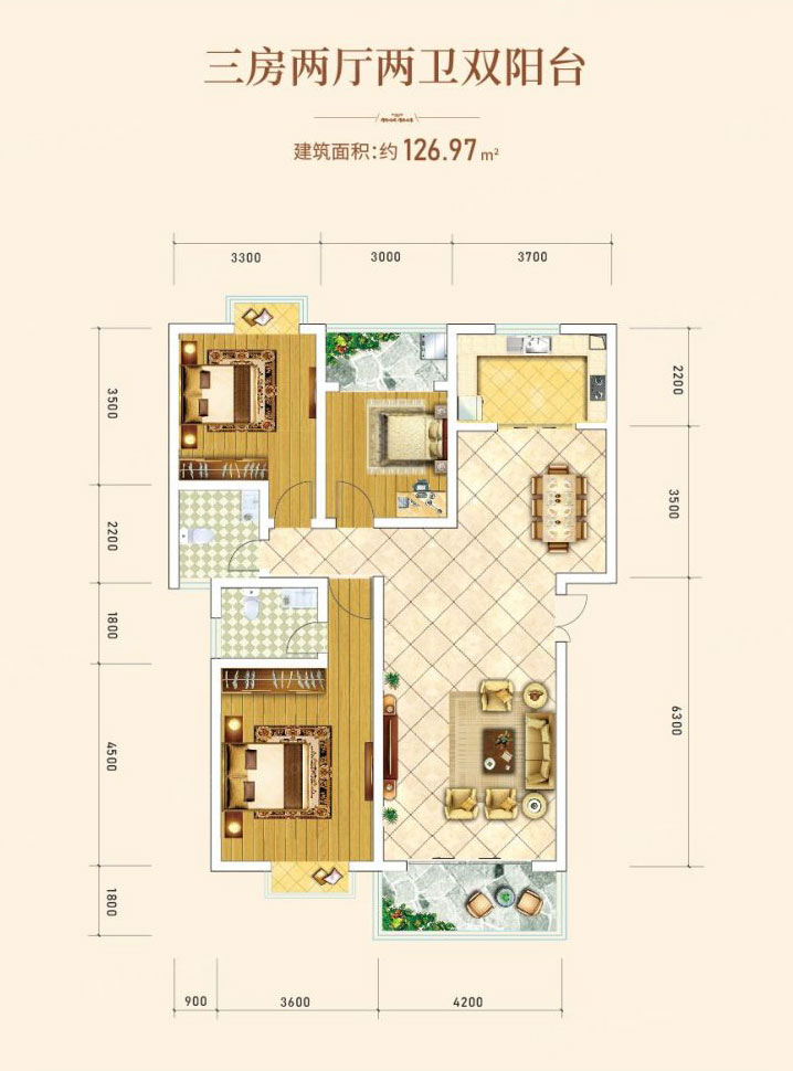 衡阳-耒阳市金色家园为您提供该项目C户型图片鉴赏