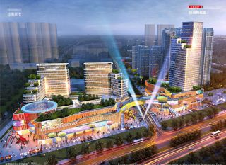 衡阳-蒸湘区高新未来城文创谷为您提供该项目效果图欣赏