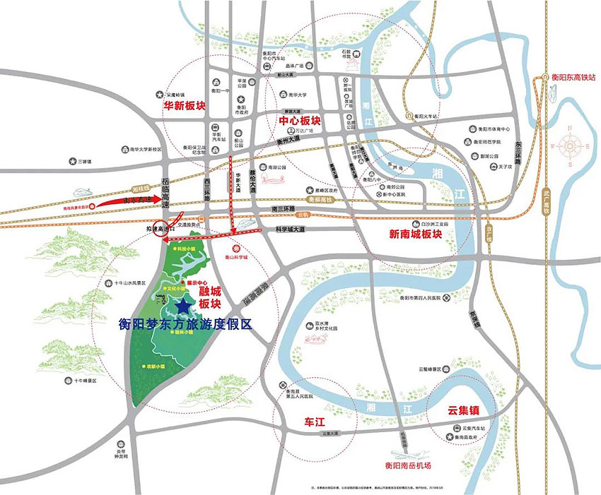 天澜美好生活社区项目位于衡南县衡山科学城西南
