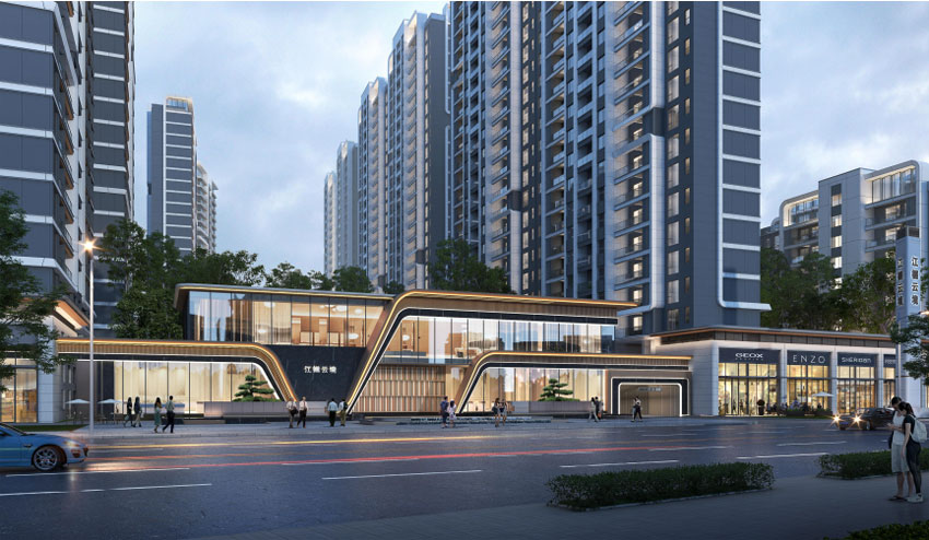 江樾云境项目位于衡阳市华新陆家新区临水路3号雁鸣溪网红桥旁